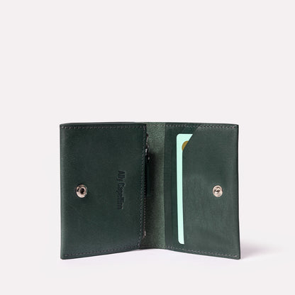 Riley Leather Coin Card Purse in Ivy