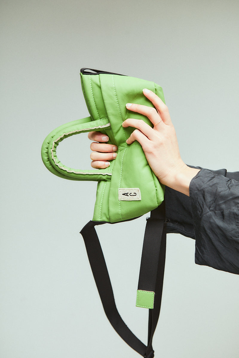 Hester Hemp Top Handle Crossbody Bag in Grass