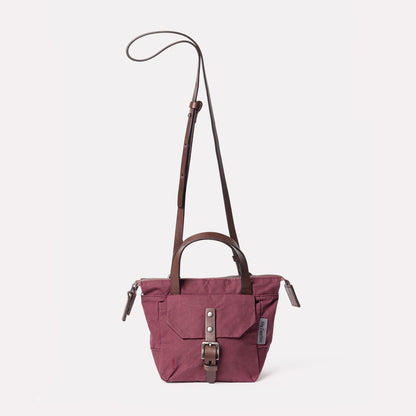 Squat 2.0 Waxed Cotton Mini Crossbody Bag in Grape