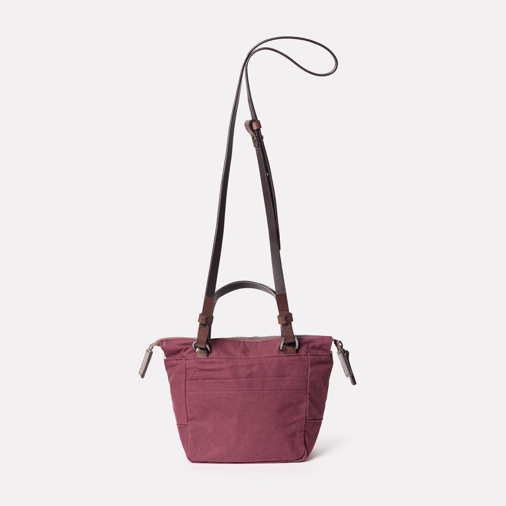 Squat 2.0 Waxed Cotton Mini Crossbody Bag in Grape