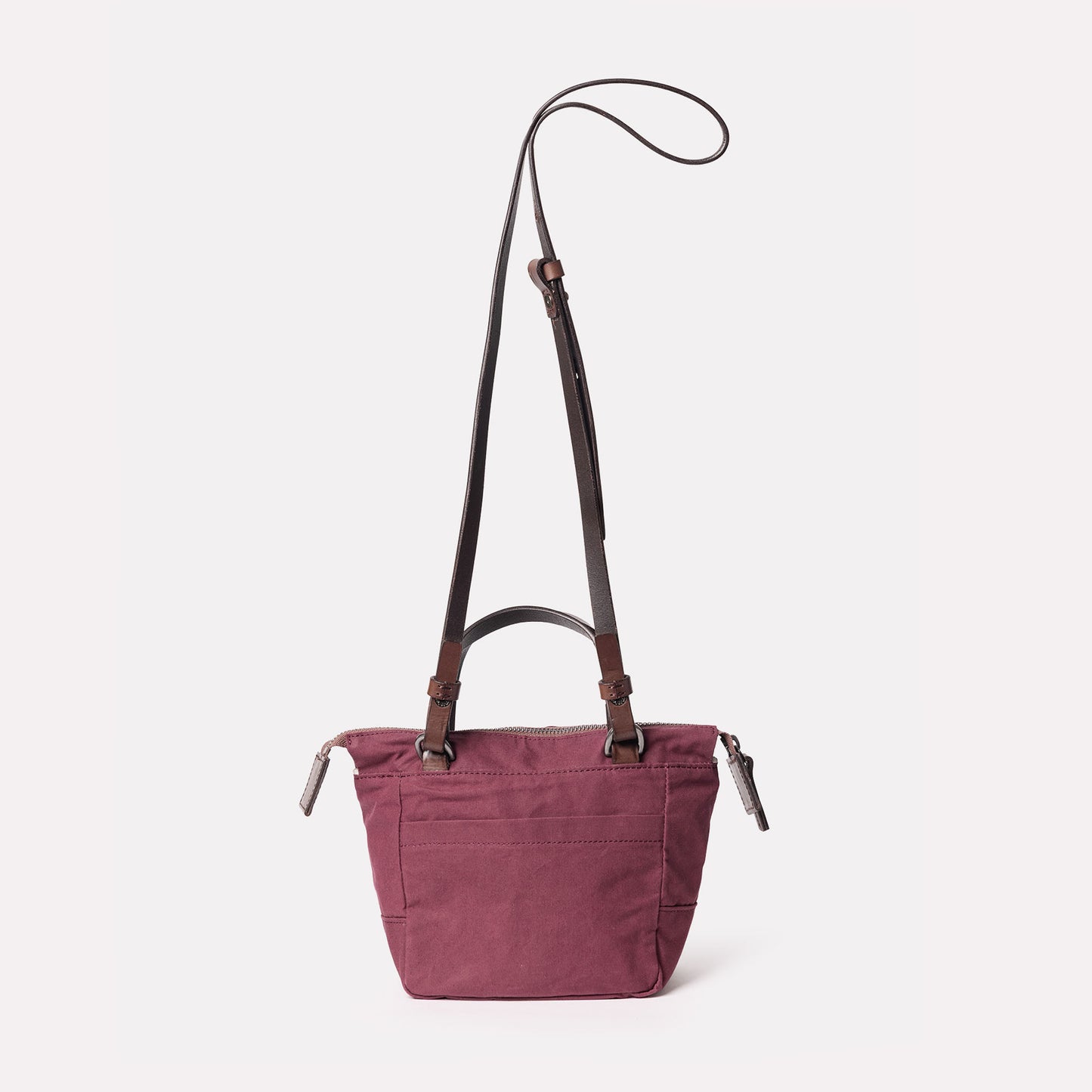 Squat 2.0 Waxed Cotton Mini Crossbody Bag in Grape