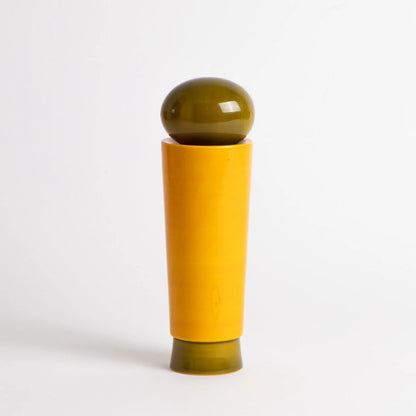Small Salt Grinder or Pepper Mill in Yellow | made from non-toxic natural materials