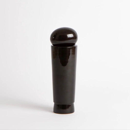 Small Salt Grinder or Pepper Mill in Black | made from non-toxic natural materials
