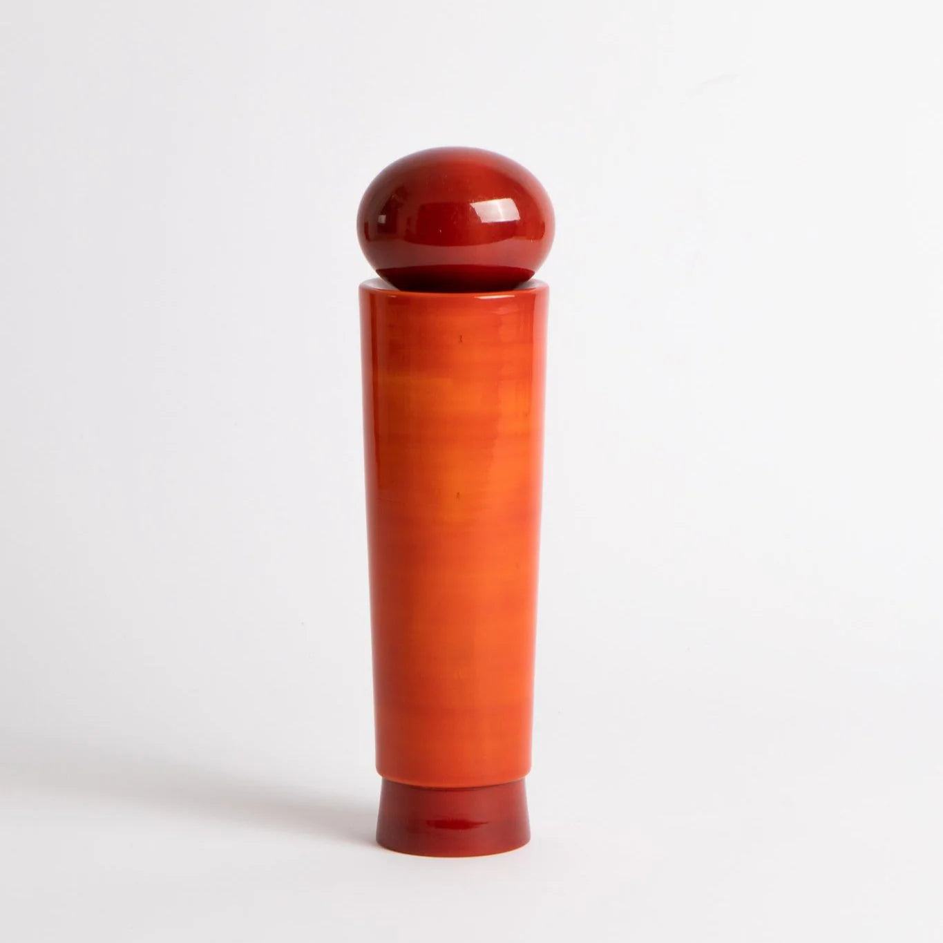 Tall Salt Grinder or Pepper Mill in Light Red | made from non-toxic natural materials