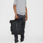 Fin Waxed Cotton Rucksack in Brick-TALL RUCKSACK-Ally Capellino-Ally Capellino