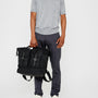 Frank Large Waxed Cotton Rucksack in Cumin-RUCKSACK-Ally Capellino-Ally Capellino