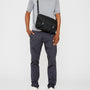 Jeremy Small Waxed Cotton Satchel in Black-SMALL CROSS BODY-Ally Capellino-Ally Capellino