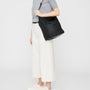 Lloyd Waxed Cotton Bucket Bag in Black-BUCKET-Ally Capellino-Ally Capellino