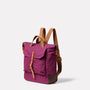 Frances Ripstop Rucksack in Plum Angle