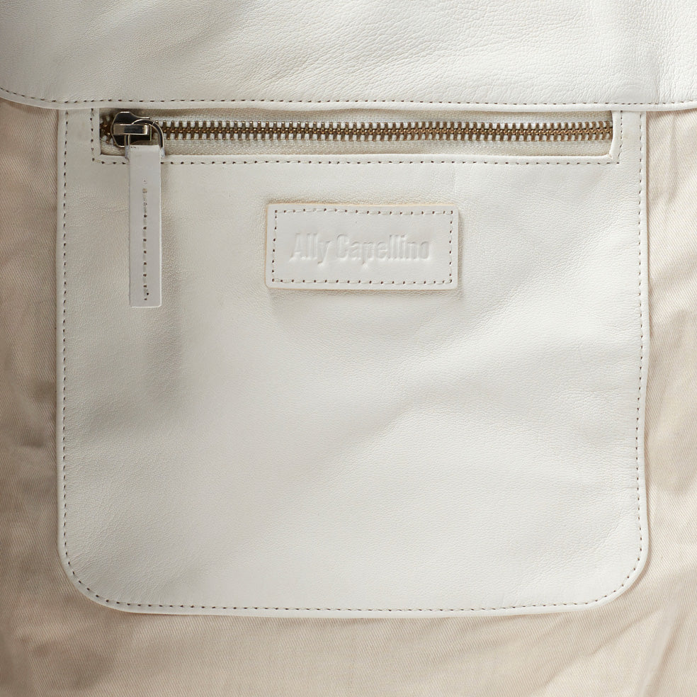 Arnold Leather Shoulder Bag in White