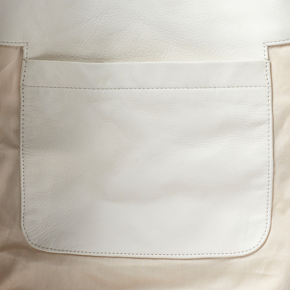 Arnold Leather Shoulder Bag in White