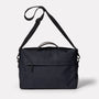 Brian Granular City Briefcase in Midnight-BRIEFCASE-Ally Capellino-cotton and nylon-blue-navy-midnight-travel bag