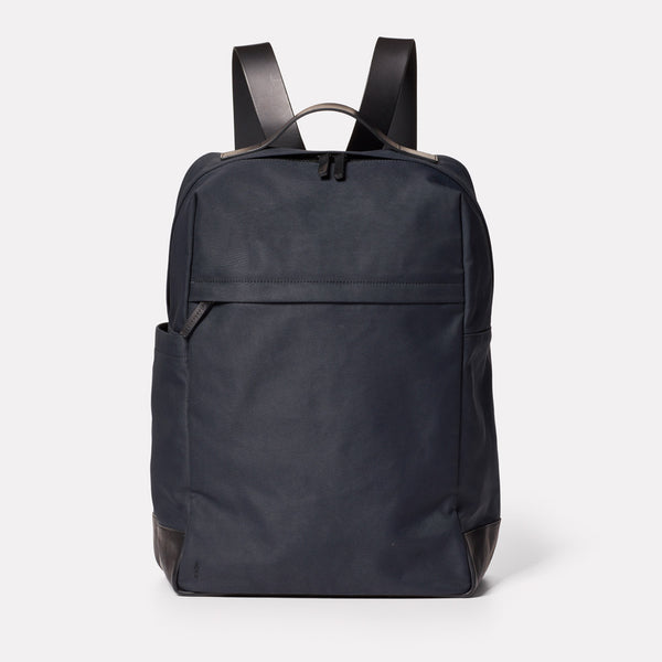 Brick Granular City Backpack in Midnight-RUCKSACK-Ally Capellino-cotton and nylon-blue-navy-midnight-travel bag