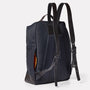 Brick Granular City Backpack in Midnight-RUCKSACK-Ally Capellino-cotton and nylon-blue-navy-midnight-travel bag