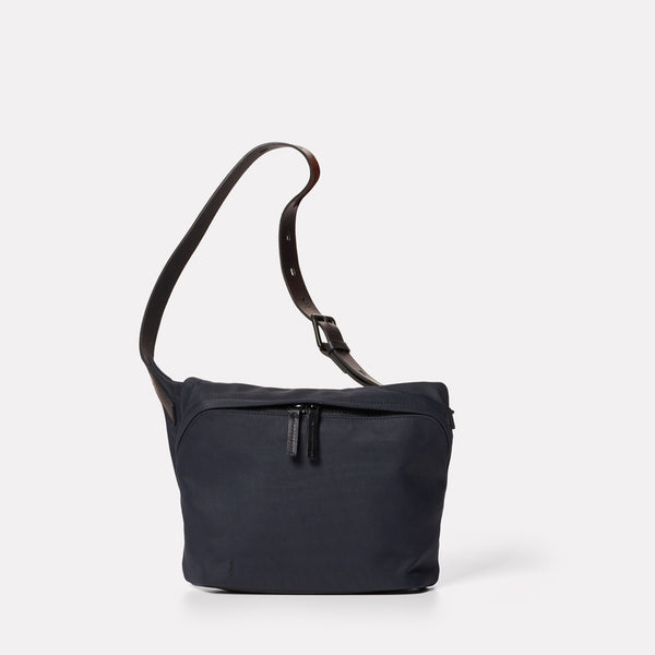 Brin Granular City Bodybag in Midnight-BODY BAG-Ally Capellino-cotton and nylon-blue-navy-midnight-travel bag