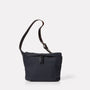 Brin Granular City Bodybag in Midnight-BODY BAG-Ally Capellino-cotton and nylon-blue-navy-midnight-travel bag