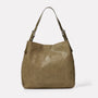 Cleve Calvert Leather Shoulder Bag in Moss-SMALL HOBO-Ally Capellino-AW19-Leather-Moss-Green-Khaki