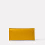 Evie Long Leather Purse in Mustard Front