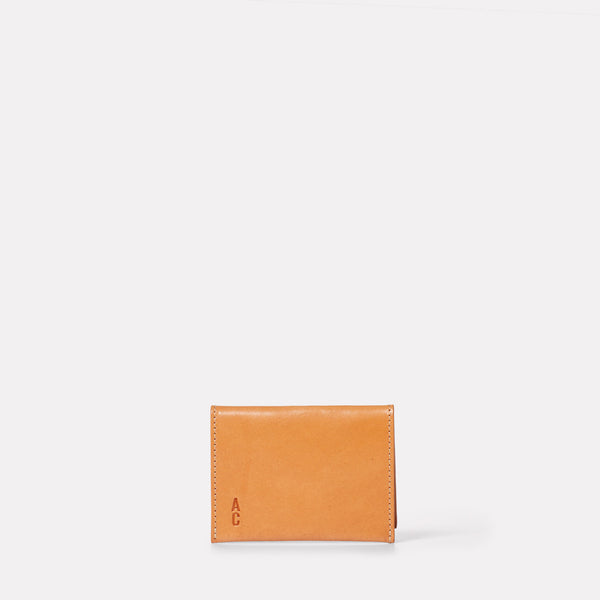 Fletcher Leather Card Holder in Tan-CARD HOLDER-Ally Capellino-Ally Capellino
