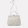 Frida Soft Frame Bag in Grey-LARGE FRAME-Ally Capellino-Ally Capellino-Grey-Grey Leather