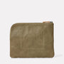 Hocker Large Leather Purse in Moss-LARGE POUCH-Ally Capellino-Ally Capellino
