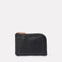 Hocker Medium Leather Purse in Black-MEDIUM POUCH-Ally Capellino-Ally Capellino
