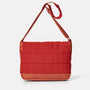 Jeremy Waxed Cotton Satchel in Brick-MEDIUM SATCHEL-Ally Capellino-Ally Capellino