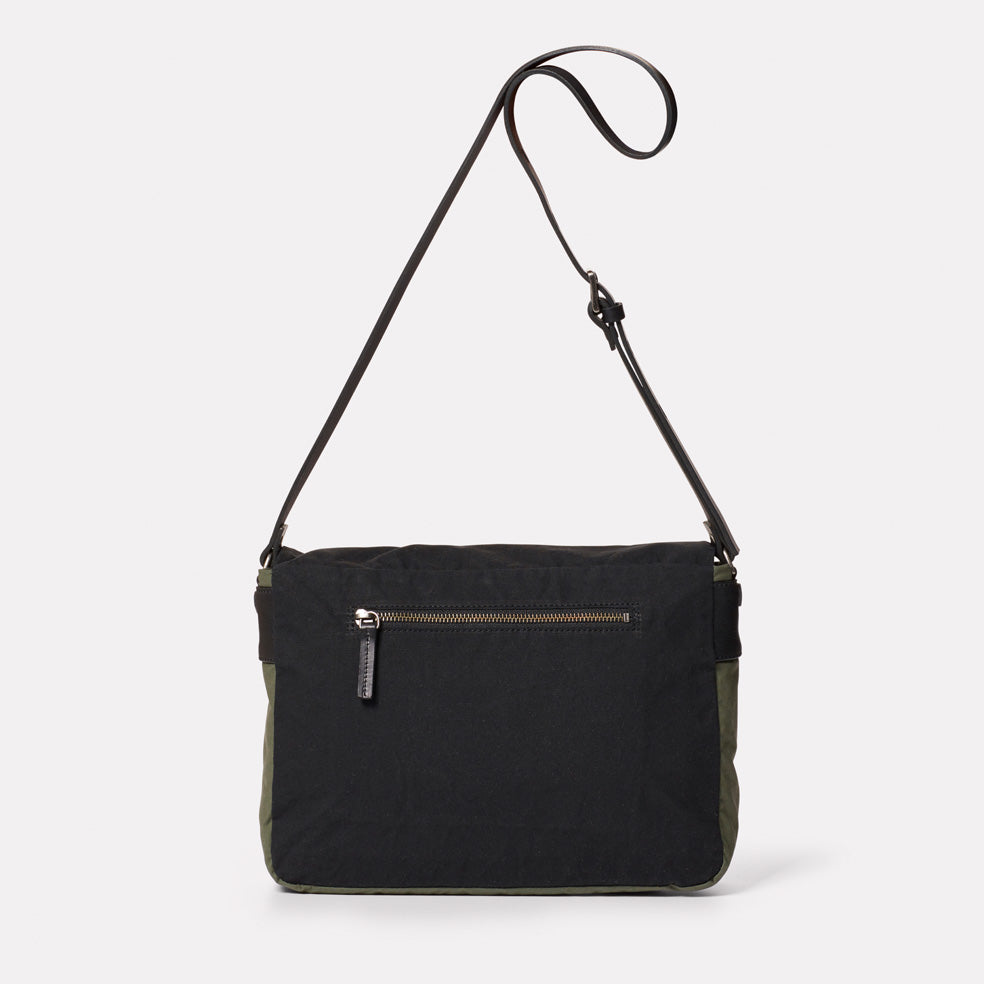 Jeremy Small Waxed Cotton Satchel in Cumin