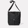 Jonny Waxed Cotton Satchel in Black-SATCHEL-Ally Capellino-Ally Capellino