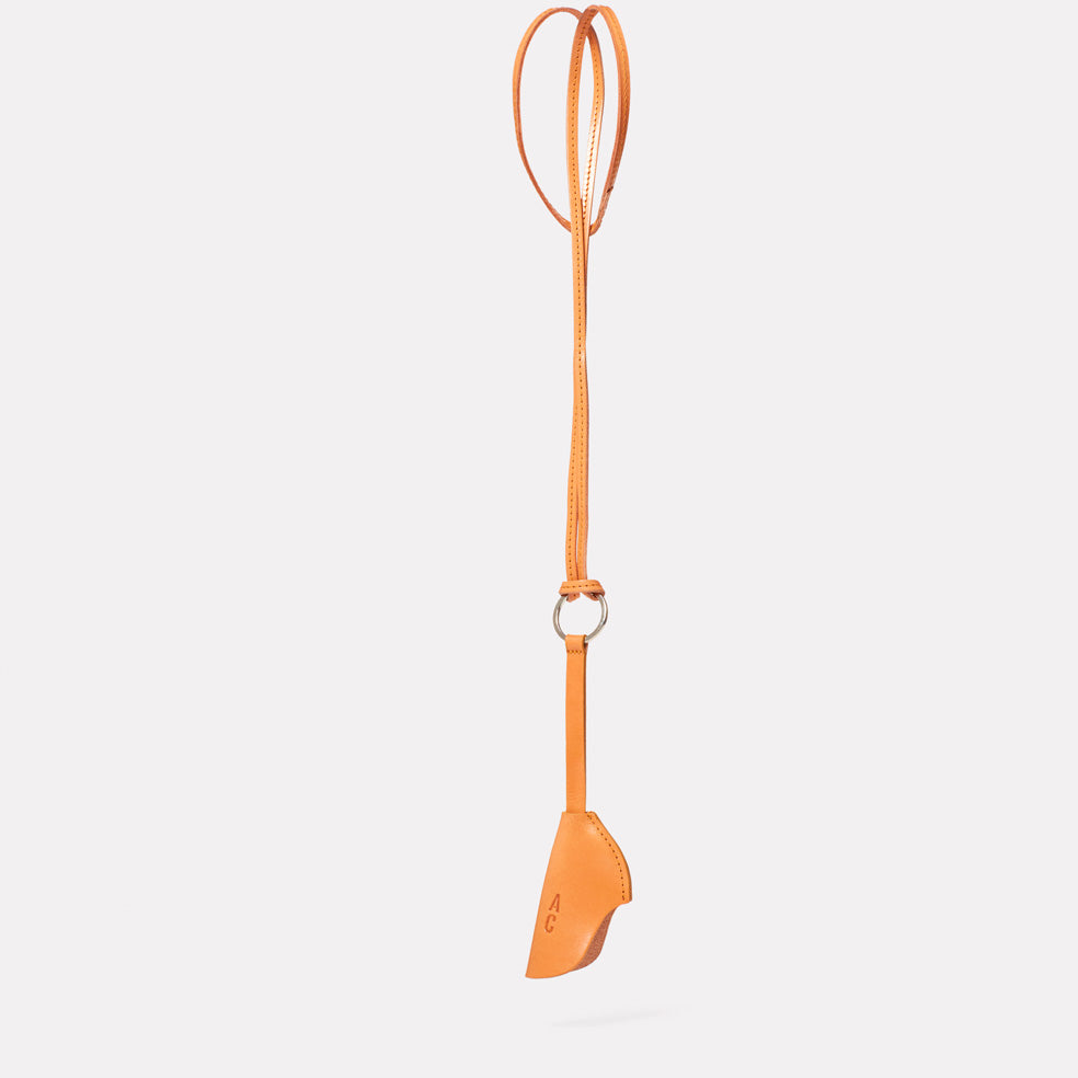 Kamal Leather Key Lanyard in Tan
