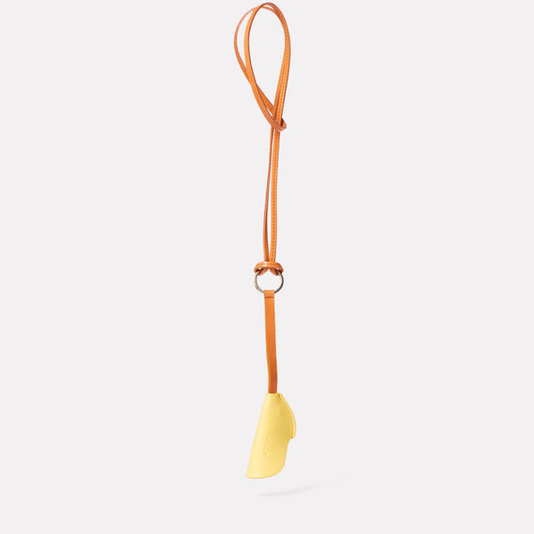 Kamal Leather Key Lanyard in Yellow-Belts-Ally Capellino-Ally Capellino