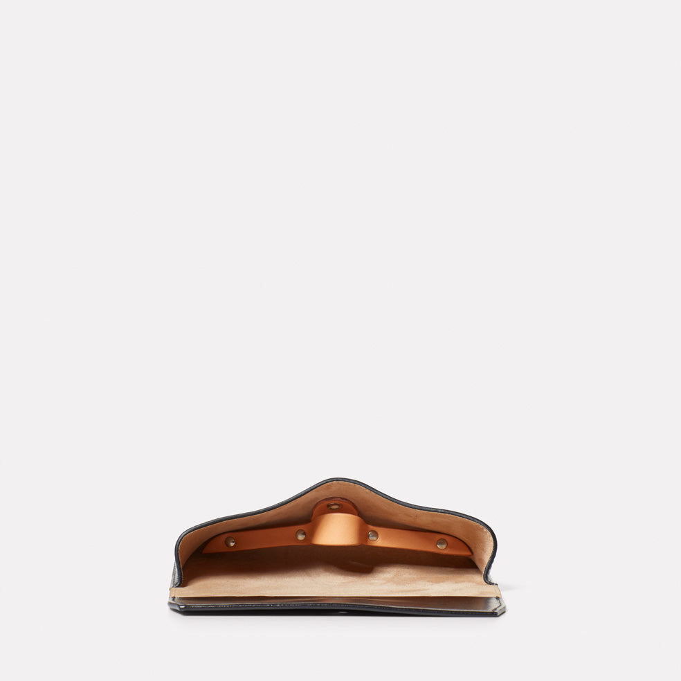 Kit Leather Glasses Case in Black