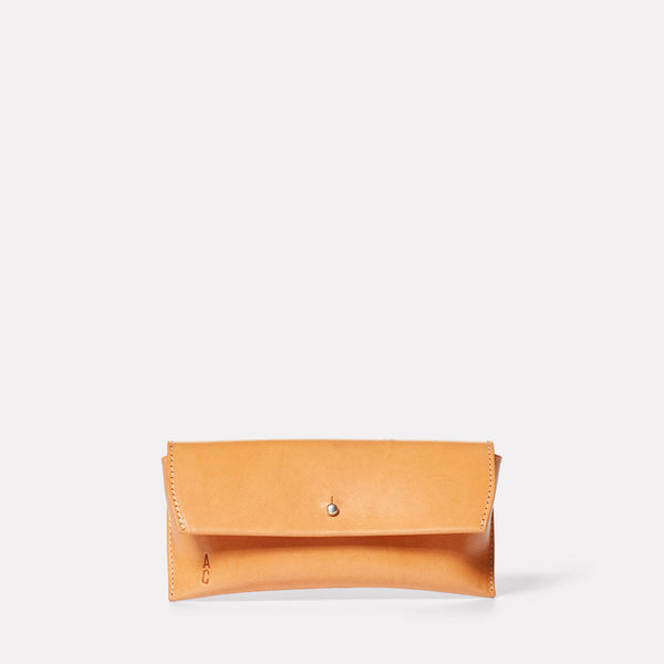 Kit Leather Glasses Case in Tan-GLASSES CASE-Ally Capellino-Ally Capellino