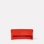 Kit Leather Glasses Case in Tomato Front