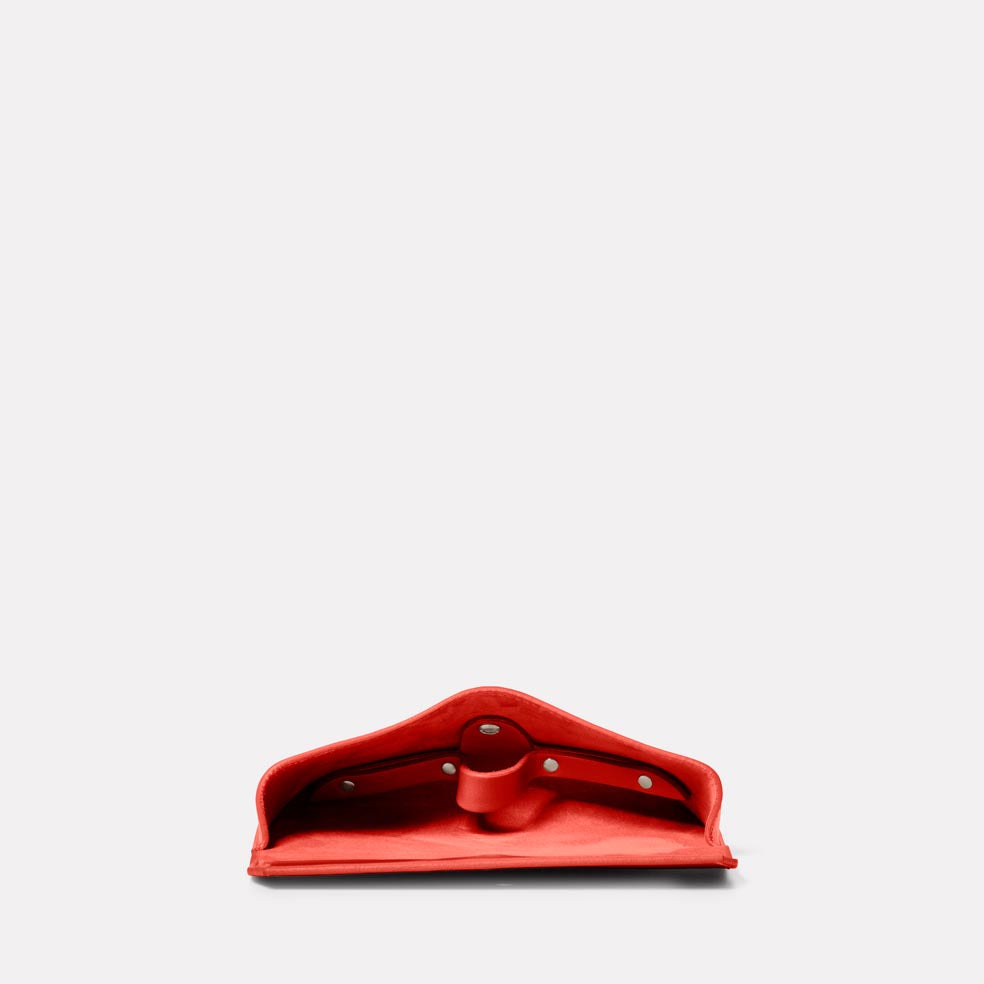 Kit Leather Glasses Case in Tomato Red