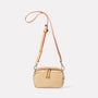 Leila Small Calvert Leather Crossbody Bag in Beige Gloss-Handbags-Ally Capellino-Ally Capellino