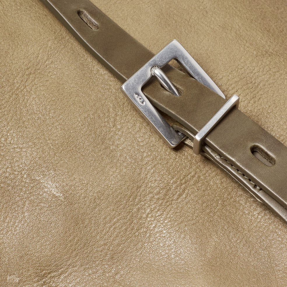 Lloyd Small Calvert Leather Bucket Bag in Moss