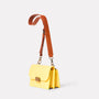 Lockie Boundary Leather Crossbody Lock Bag in Yellow-CONCERTINA X BODY-Ally Capellino-Yellow-Lemon-Leather-Crossbody