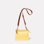 Lockie Boundary Leather Crossbody Lock Bag in Yellow-CONCERTINA X BODY-Ally Capellino-Yellow-Lemon-Leather-Crossbody