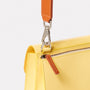 Lockie Boundary Leather Crossbody Lock Bag in Yellow-CONCERTINA X BODY-Ally Capellino-Yellow-Lemon-Leather-Crossbody