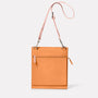 Lori Boundary Leather Crossbody Lock Bag in Apricot Back