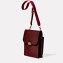 Lori Boundary Leather Crossbody Lock Bag in Brown Angle