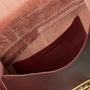 Lori Boundary Leather Crossbody Lock Bag in Oxblood-PORTRAIT BAG-Ally Capellino-oxblood-burgundy-leather-crossbody