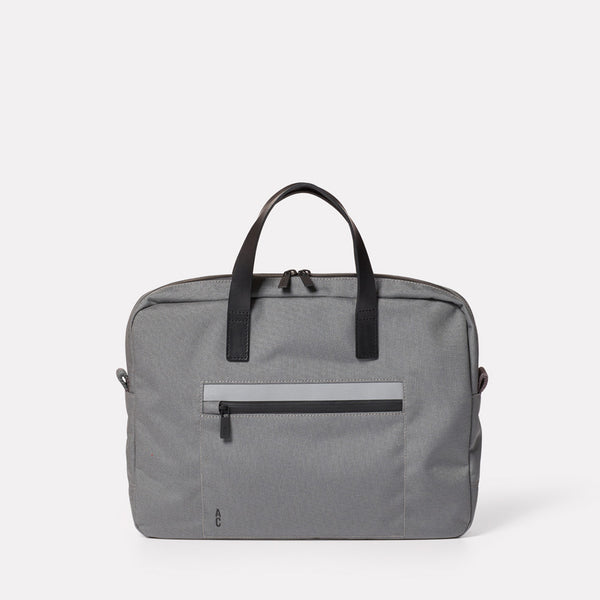 Mansell Travel and Cycle Briefcase in Grey-BRIEFCASE-Ally Capellino-Grey-Travel Cycle-Cordura-Nylon-Travel Bag