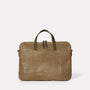 Marcus Calvert Leather Folio Bag in Moss-BRIEFCASE-Ally Capellino-moss-green leather-olive leather-green-calvert leather-leather