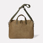 Marcus Calvert Leather Folio Bag in Moss-BRIEFCASE-Ally Capellino-moss-green leather-olive leather-green-calvert leather-leather