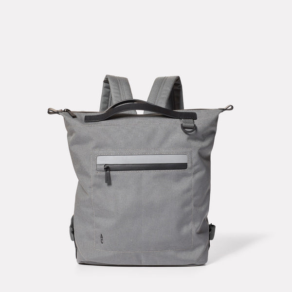 Mini Hoy Travel and Cycle Rucksack in Grey-SMALL RUCKSACK-Ally Capellino-Grey-Travel Cycle-Cordura-Nylon-Travel Bag