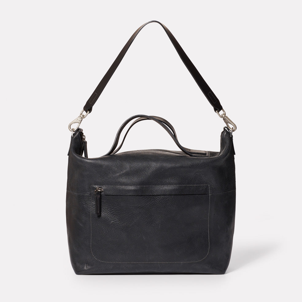 Nichol Calvert Leather Work Bag in Black