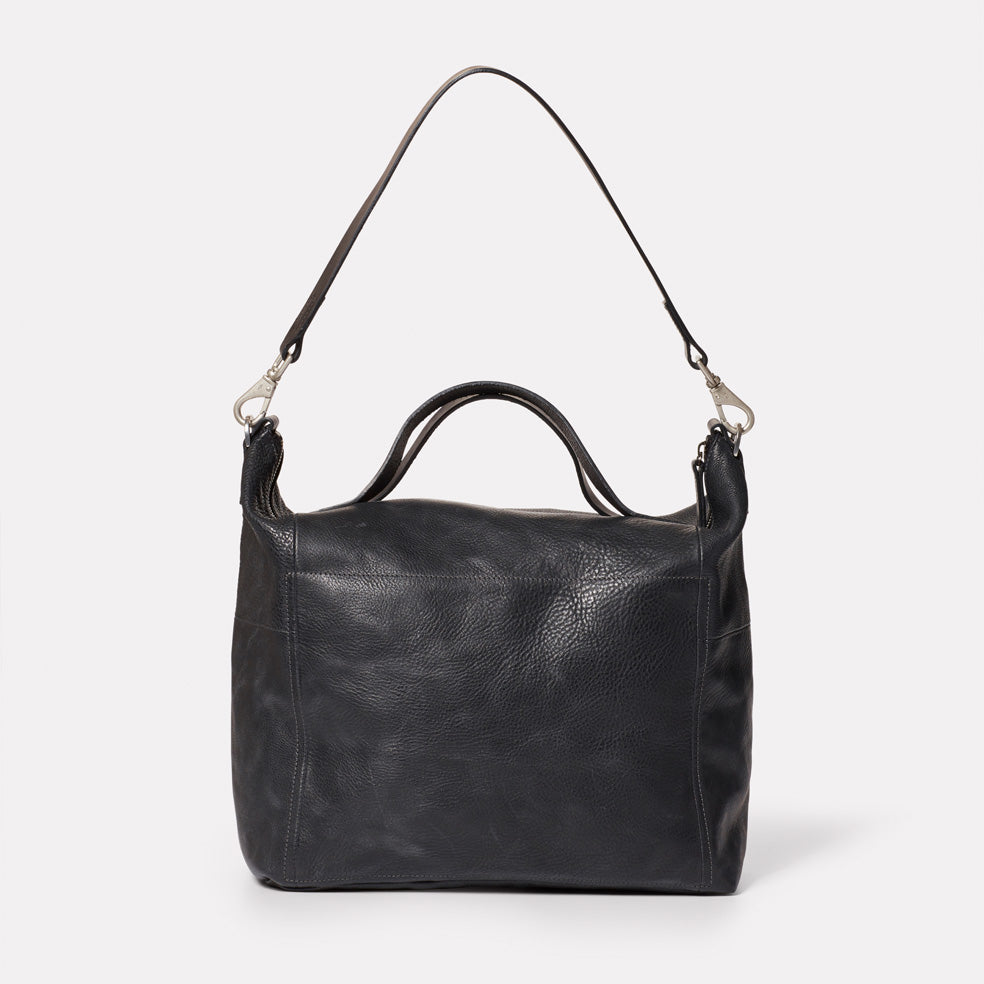 Nichol Calvert Leather Work Bag in Black