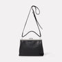 Nico Soft Frame Bag in Black-SMALL DOUBLE FRAME-Ally Capellino-Ally Capellino-Black-Black Leather Bag